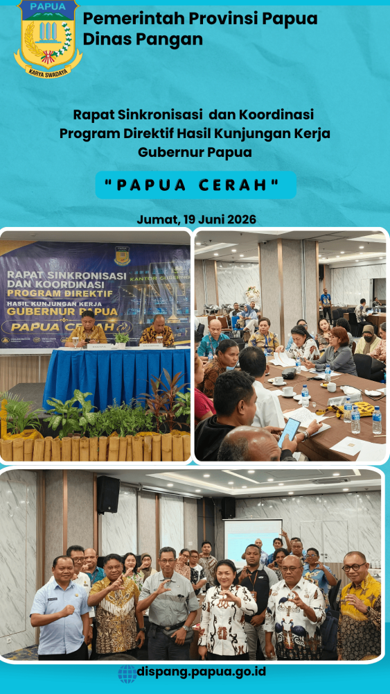Rapat Sinkronisasi dan Koordinasi Program Direktif Hasil Kunjungan Kerja Gubernur Papua 