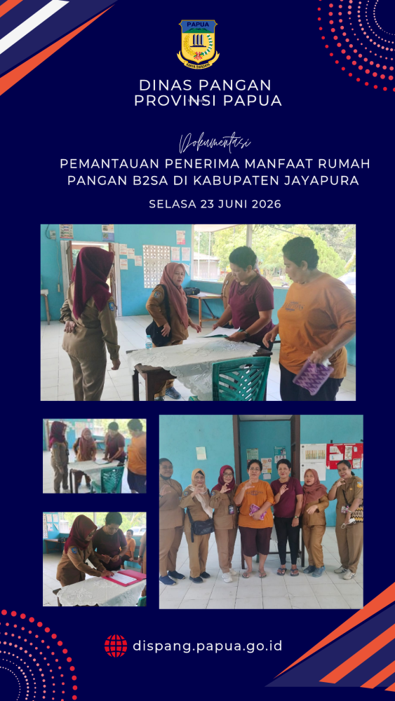 Pemantauan Penerima Manfaat Rumah Pangan B2SA 