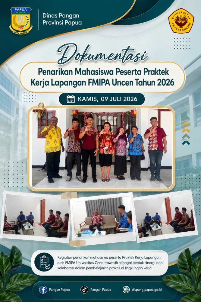 Penarikan Mahasiswa Peserta Praktek Kerja Lapangan FMIPA Universitas Cenderawasih 