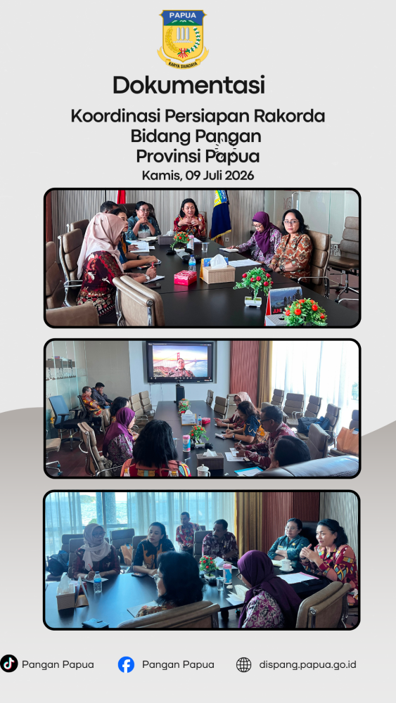 Koordinasi Persiapan Bidang Pangan Provinsi Papua 