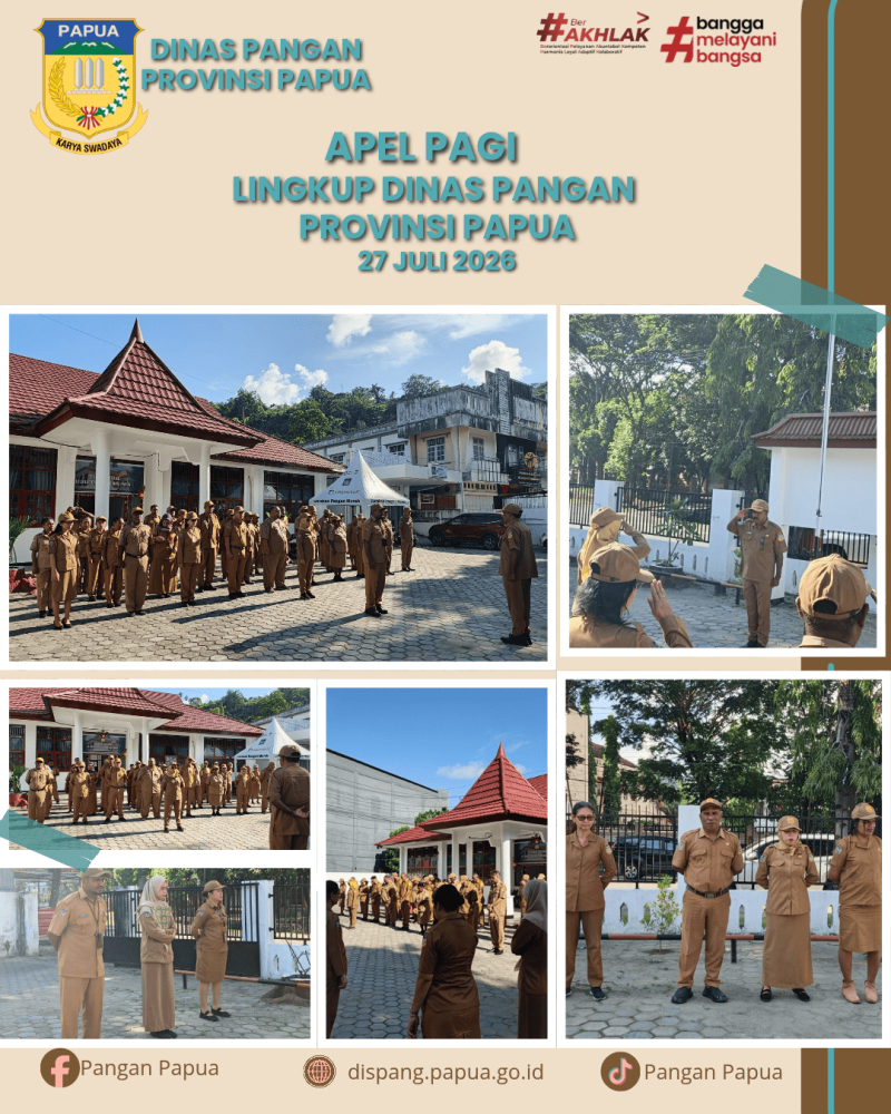 Apel Pagi Lingkup Dinas Pangan Provinsi Papua 