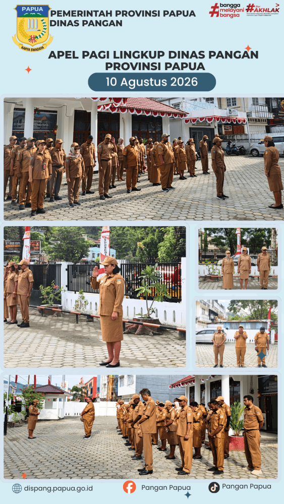 Apel Pagi Lingkup Dinas Pangan Provinsi Papua 
