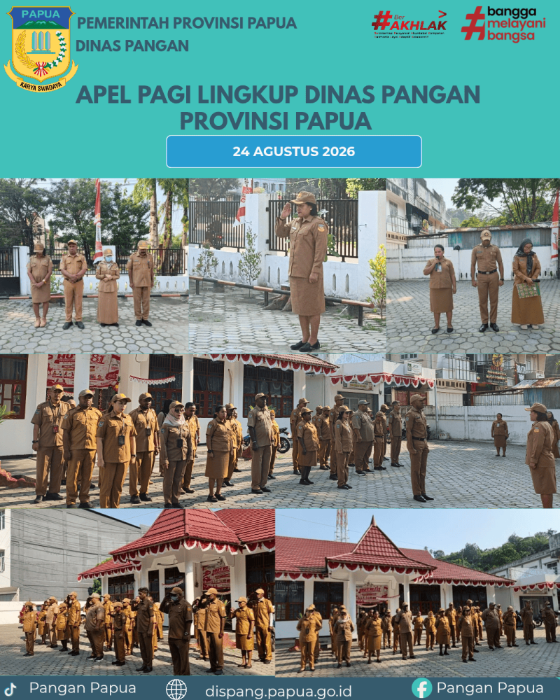 Apel Pagi Lingkup Dinas Pangan Provinsi Papua 