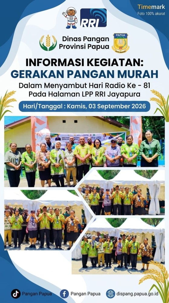 Gerakan Pangan Murah Dalam Menyambut  Hari Radio -81 Pada Halaman LPP RRI