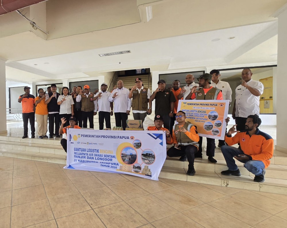 Bantuan Logistik Bencana Meluapnya air Danau Sentani, Banjir & Longsor Di Kabupaten Jayapura 